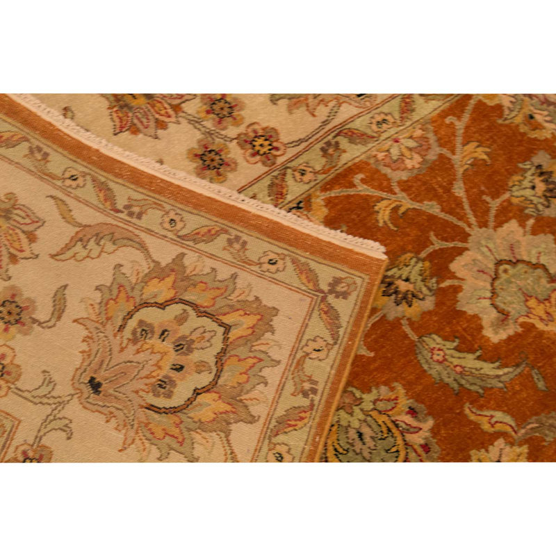 Silk Oriental Area Rug in Ivory