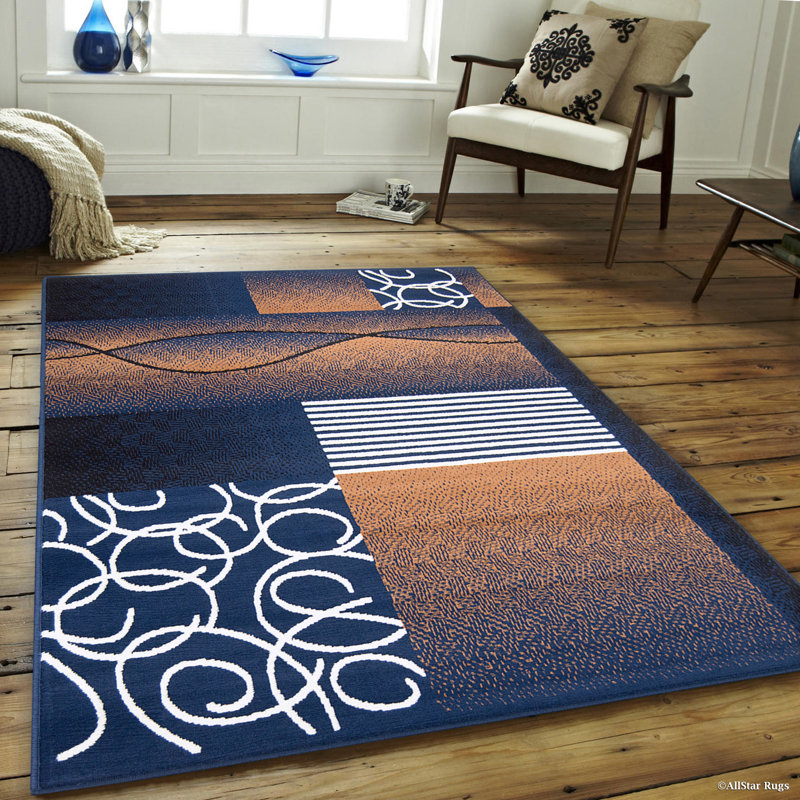 Bautista Performance Abstract Indoor Rug, 7'7" x 10'6"