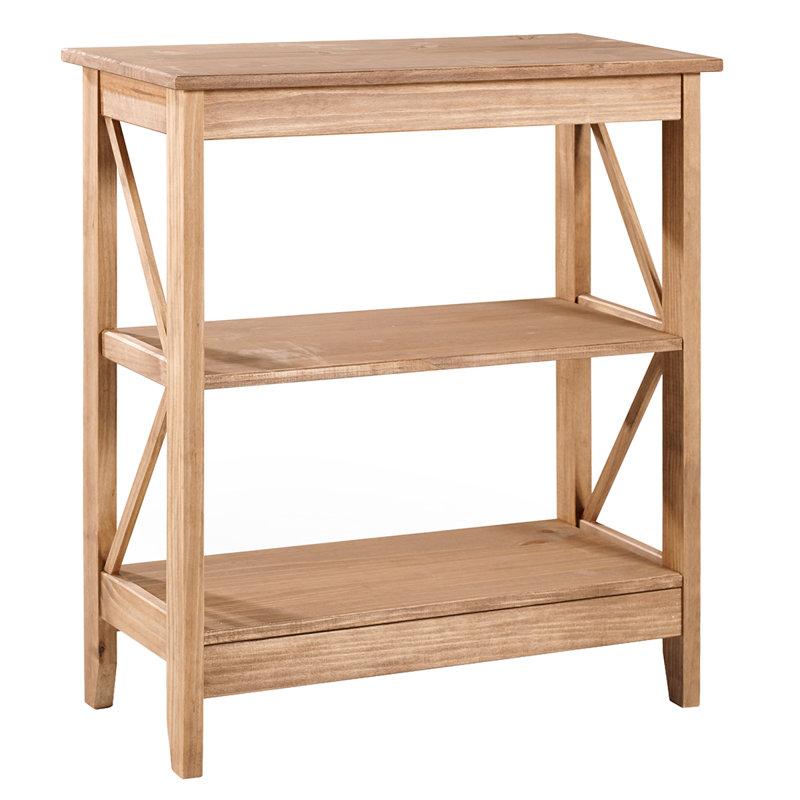 Loughlam 31.50'' W Solid Wood Shelving Unit, Natural