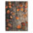 Orange Autumn Leaves I - Leaves Wood Wall Decor - On Natural Pine Wood-805505720