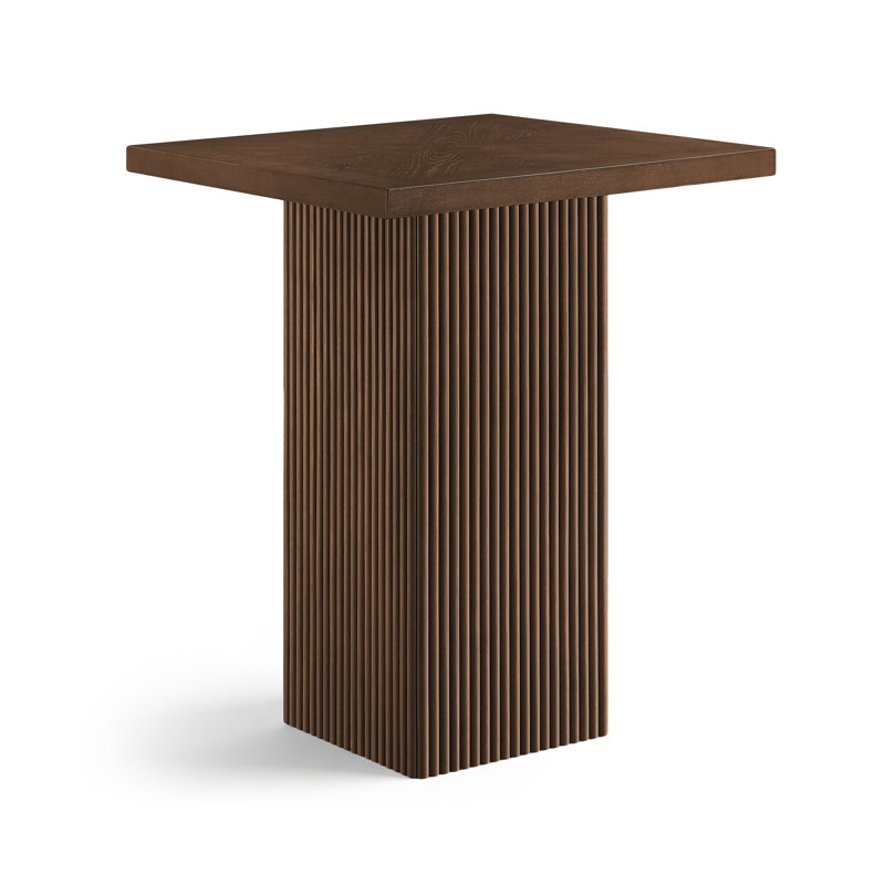 Table en chêne Belinda, Brun, 42"