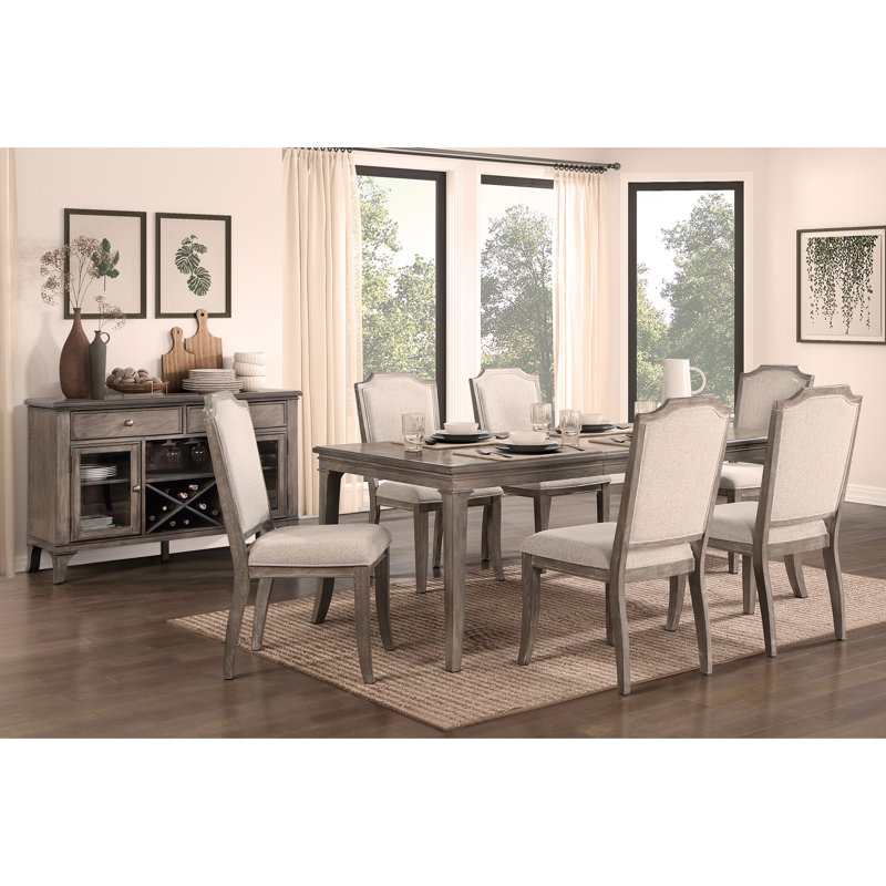 Ensemble de table extensible pour la cuisine et chaises d'appoint en tissu chenille, 5