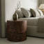 Ensemble de 2 tables basses gigognes rondes, table d'appoint en forme de souche d'arbre, table d'appoint rustique à grain de tourbillon sans assemblage pour salon, maison de campagne moderne Wabi-Sabi Home Decor Pommele