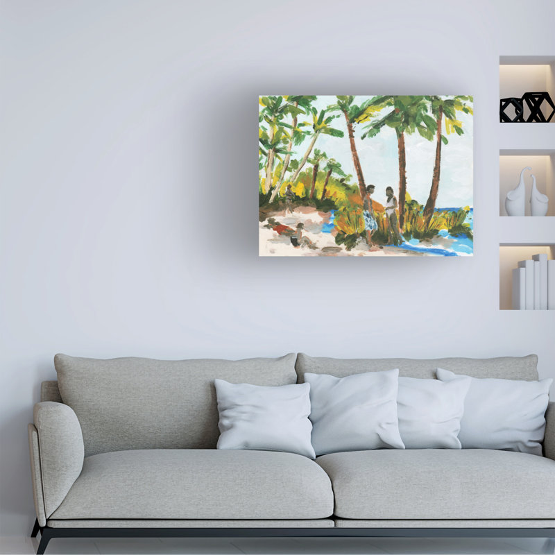 Art mural sur toile Bay Summer Home ™ Melissa Wang Hot Summer II, H 24 po x l 32 po