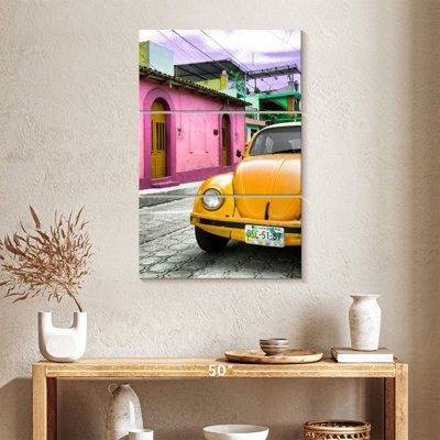 Yellow VW Beetle Car
