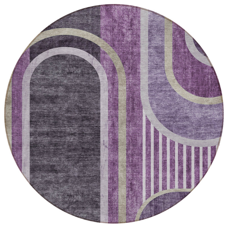 Tapis intérieur / extérieur Kinslee, Rond 8 pi