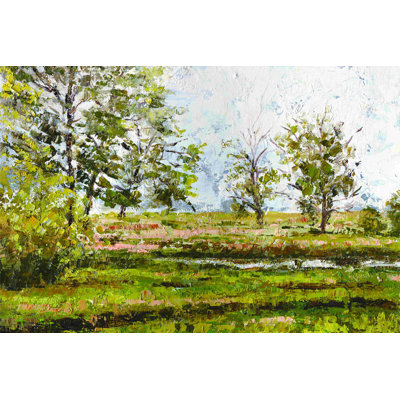 Paysage lourd - peinture sur toile tendue