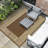 Waterproof Outdoor Area Rug Reversible Plastic Carpet Simple Geometric Design UV & Mark Mark Resistant Easy Clean Ideal for Patio Garden Picnic Deck Balcony-563399072-563399131