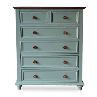 Commode d'appoint style rétro en bois d'hévéa
