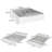 Double Layer Flatware Organizer With Lid(White)
