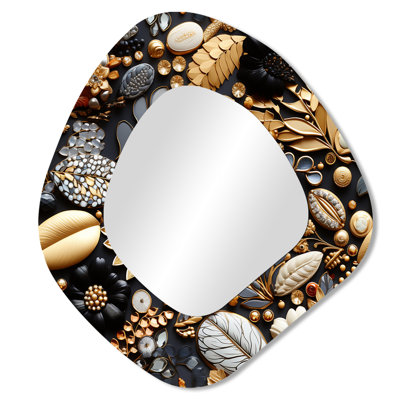 Black Jewerly Boho Chic - Boho Unique Shape Large Mirror, Bohemian