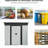 6Ft X 5Ft Outdoor Galvanized Steel Shed With Lockable Sliding Doors - For All Seasons, Garden, Lawn Storage Large & Waterproof Material-125291630