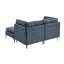 Canapé modulaire rembourré avec pieds en métal-204043469