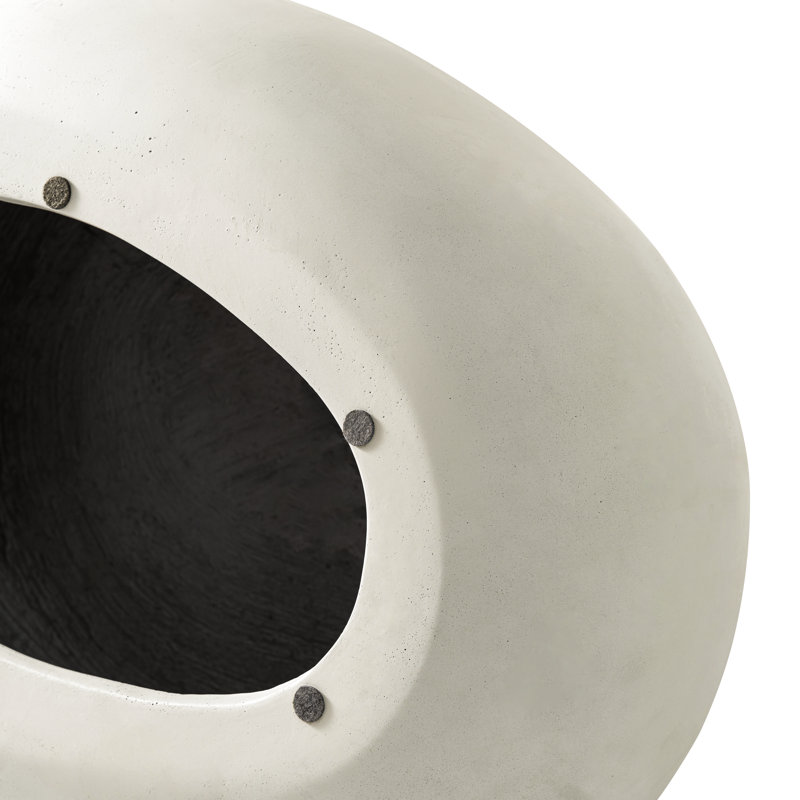 Table basse en béton 27,95 po Pruitt, Blanc