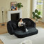 Canapés convertibles à compression, fauteuil inclinable 86 po Chenille