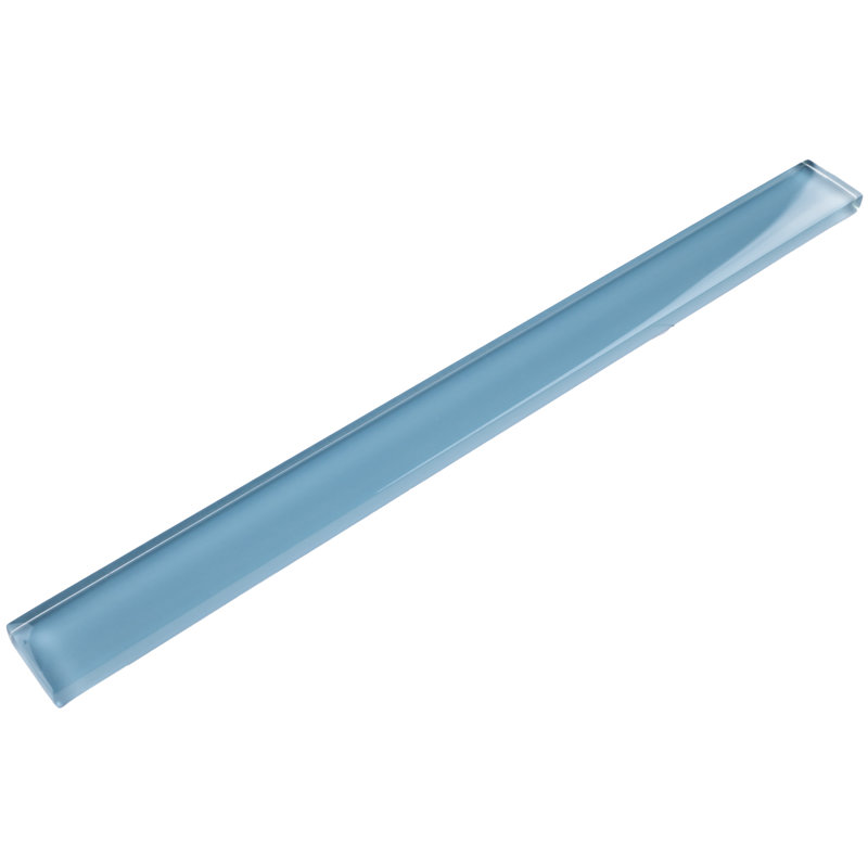 Carreau de bordure en verre 1 "x 11,75" Pencil, Bleu