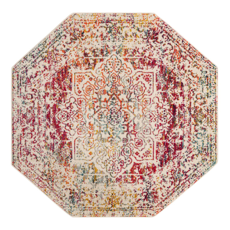 Lucile Oriental Indoor Rug, Octagon 6'1" x 6'1"