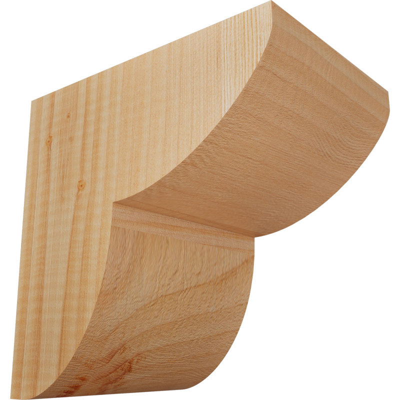 Corbeau Crestline, H 8 po x l 5,5 po x P 8 po, Sapin de Douglas, Lisse