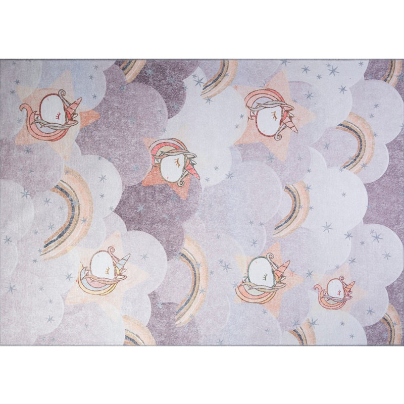 Premium Machine Washable Carpet, 4.6 x 6.2 Feet, 100% Polyester, 1850 g/m² | Pile Height: 0.2 Inches | Eco-Friendly Recycled Poly Cotton Underside | Perfect for Living Room, Bedroom, and High-Traffic Areas