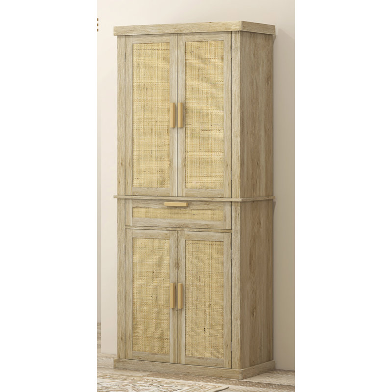 Armoire de cuisine Farmhouse avec 4 portes de grange