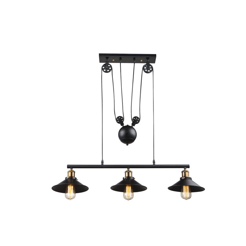 3 - Light Black Kitchen Island Pendant