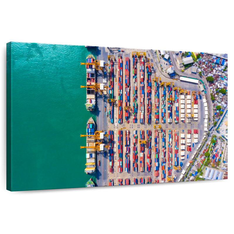 Mehar Container Port, 26" H x 39" W