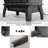 18" 3D Flame Electric Infrared Quartz Fireplace Stove With Remote Control
