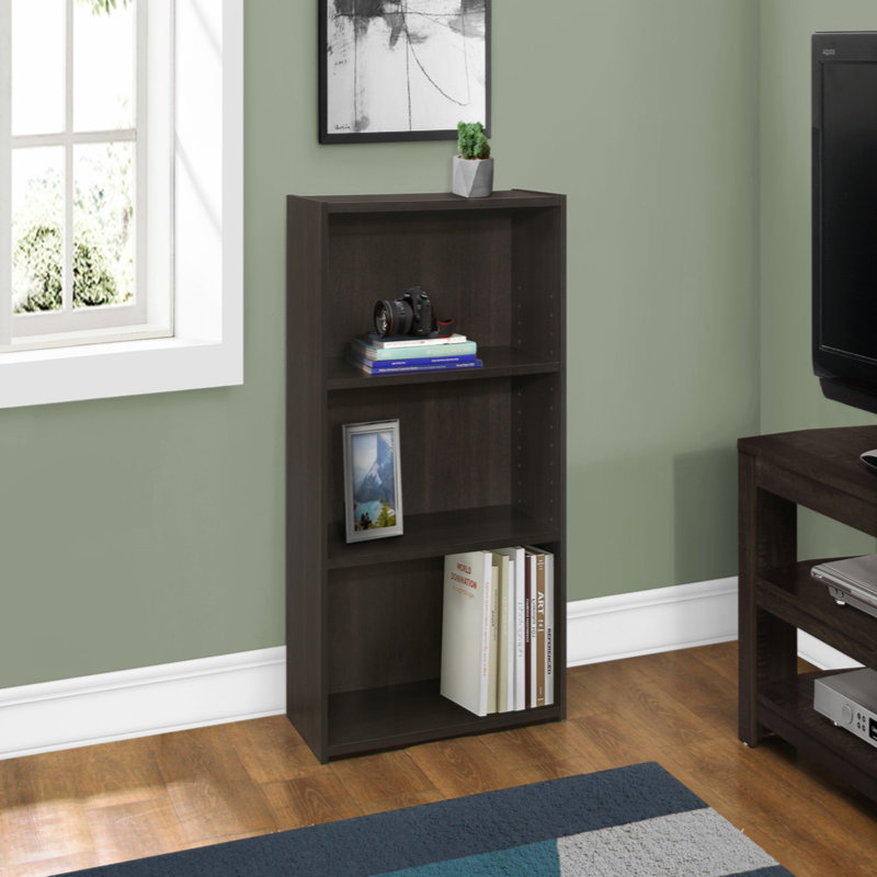 Bookshelf, Bookcase, 4 Tier, 36"H, Office, Bedroom, Laminate, Transitional, Espresso