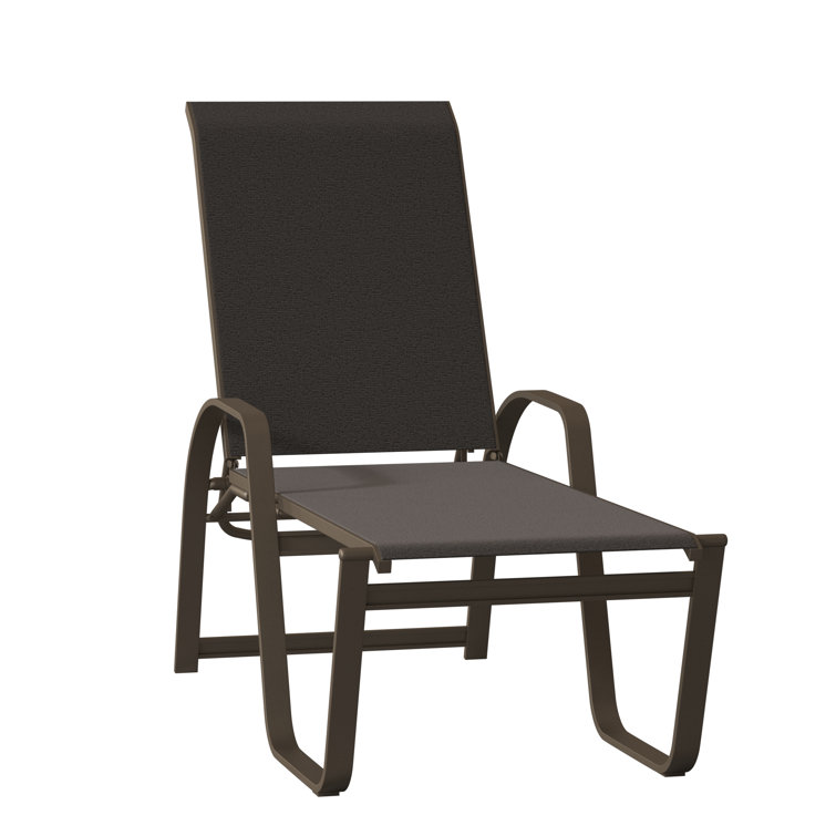 Holna Outdoor Rust-Resistant Metal Chaise Lounge