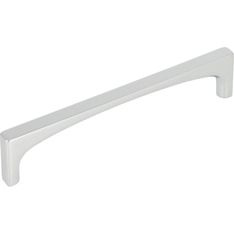 Polished Chrome Modern Bar Handle with Mounting Hardware