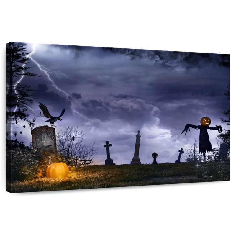 Kelan Horror Graveyard Scarecrow, 16" H x 24" W
