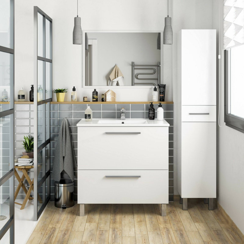 Wall Bathroom Cabinet, White