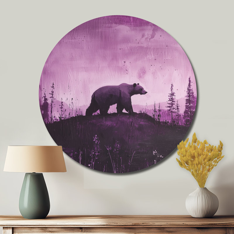 Neetu - Ours rond, impression murale, H 16 po x l 16 po