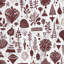 Tapis de bain noir à motifs botaniques-11100138-266909460
