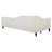 Twin Size L-Shaped Linen Upholstered Daybed with Solid Wood Legs, Semi-Enclosed Design, Beige, Beige-871940516-871940523
