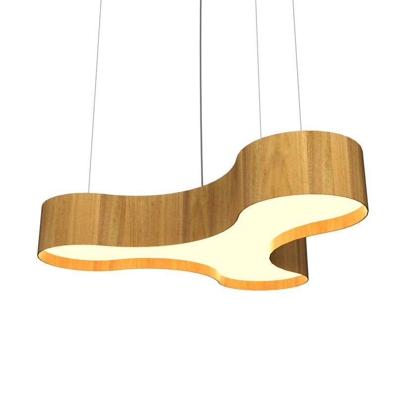 Trevo 1 - Light LED Pendant, Louro Freijó