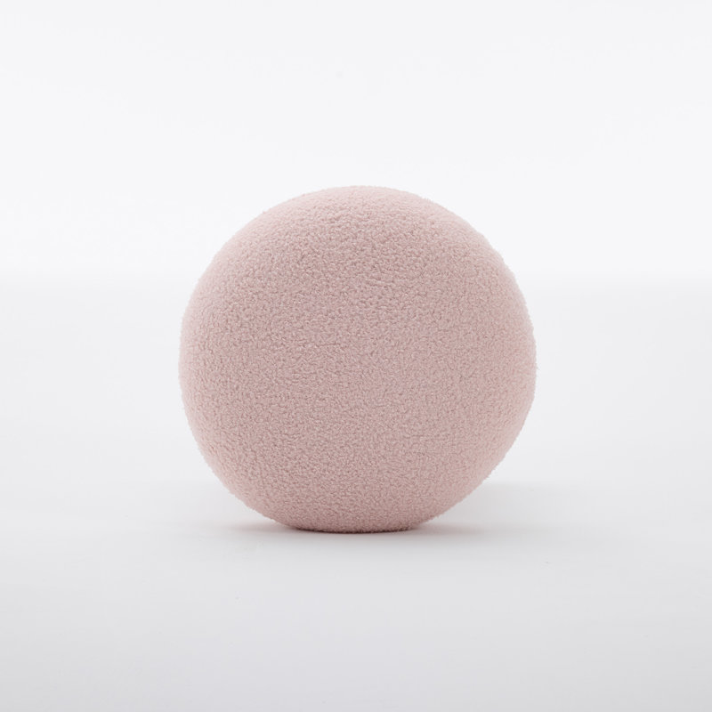 Repose-pieds pivotant à 360 ° en tissu en forme de champignon, aucun assemblage requis, Rose