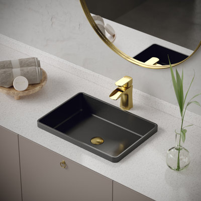 Karran Cinox 14.25'' Stainless Steel Rectangular Bathroom Sink