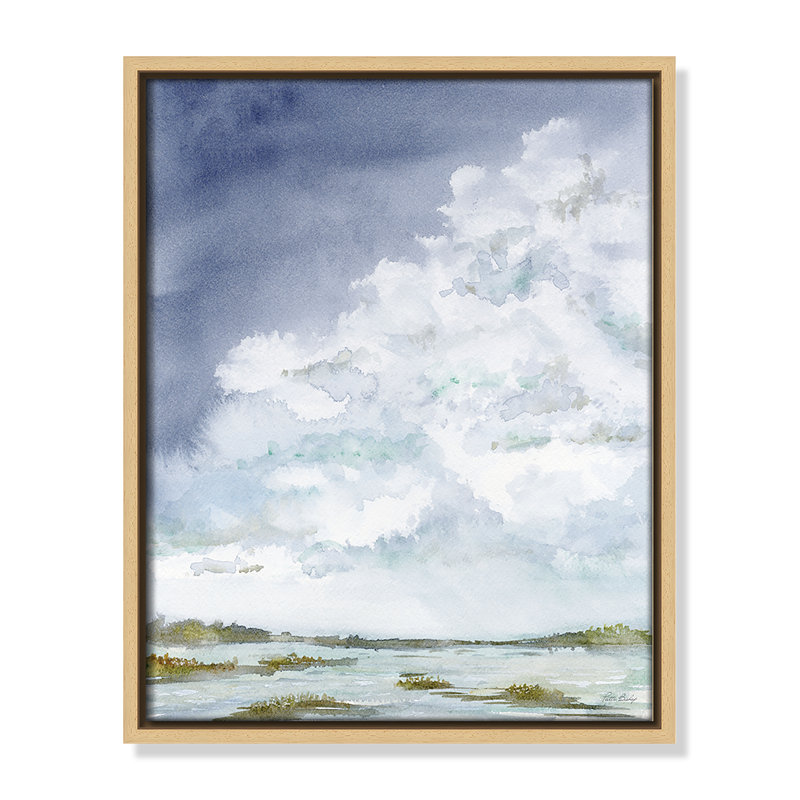 «Clouds Left Print» par Patti Bishop, Naturel, H 15,5 po x l 12,5 po