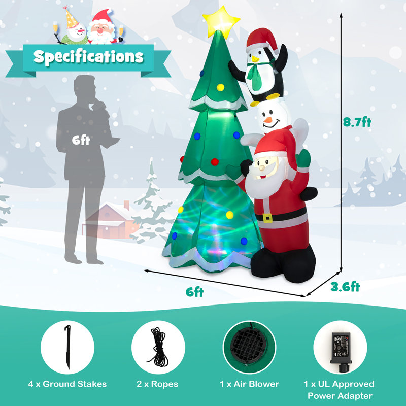 Père Noël gonflable