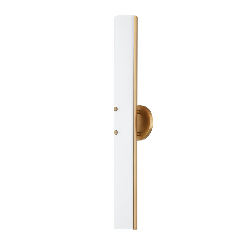 1 - Light Armed Sconce, Patina Brass