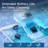 (2026 New) Cordless Wall Climbing Robotic Pool Cleaner, Dual Motor Dual Brush Smart Wavepath Robot Vacuum, Enhanced Waterline Cleaning Wireless Pool Robot for Inground Pools Up to 3230 Sq.ft