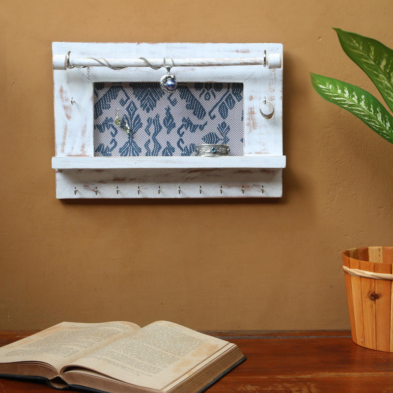 Wood Wall Mounted Jewelry Box +