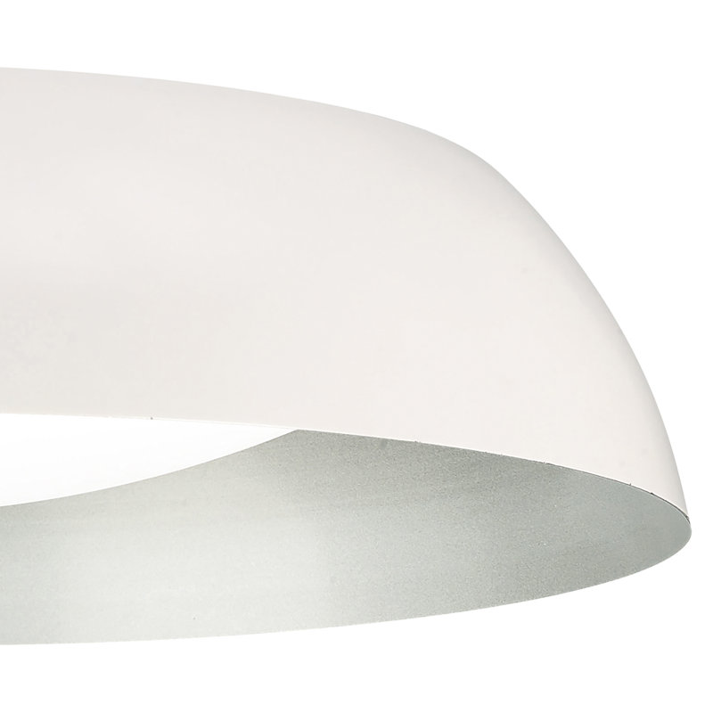 Septimus Acrylic LED Flush Mount, 14cm H x 60cm W x 60cm D, White