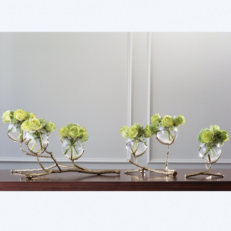 Twig Small Vase, Brass