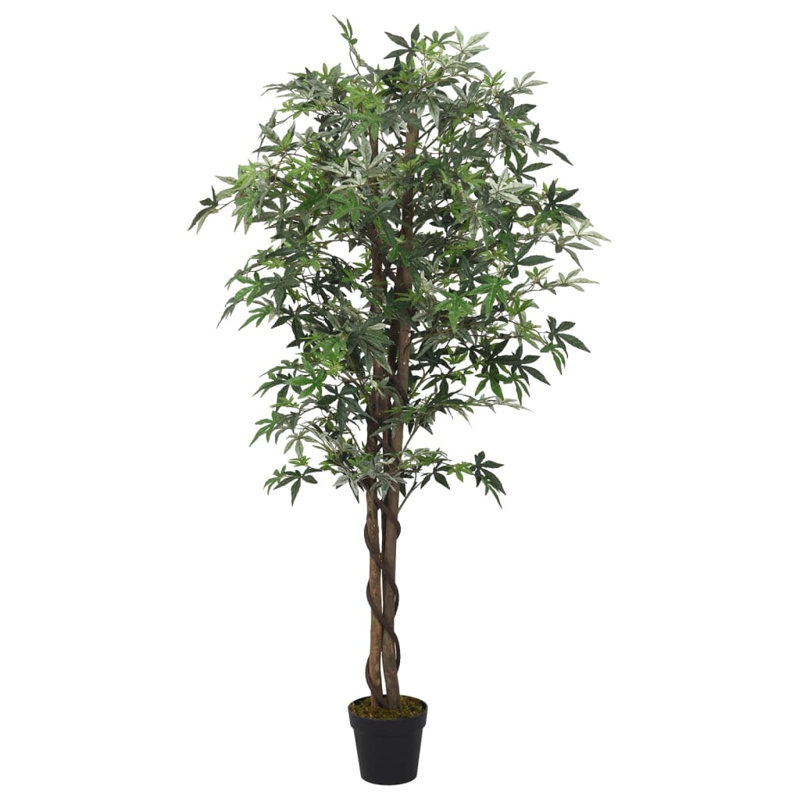 Faux Maple Tree in Pot, 180cm H x 100cm Wx 20cm D