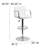 Adjustable Bar Stools - Counter Height Barstools with Back and Armrest-31020309