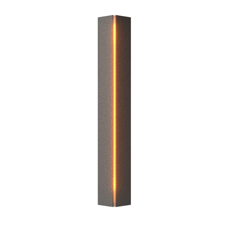Gallery Dimmable 8 Lbs Flush Mount Scone, Natural Iron, Amber