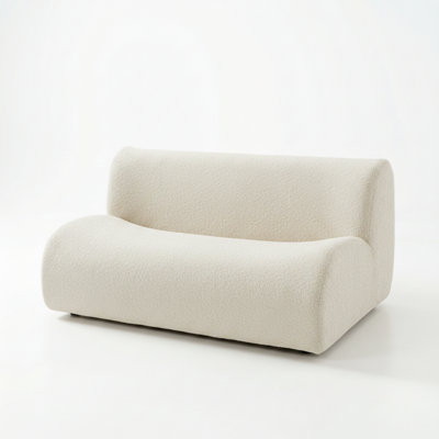 Grossman 58.27'' Boneless Modular Loveseat (Armless)