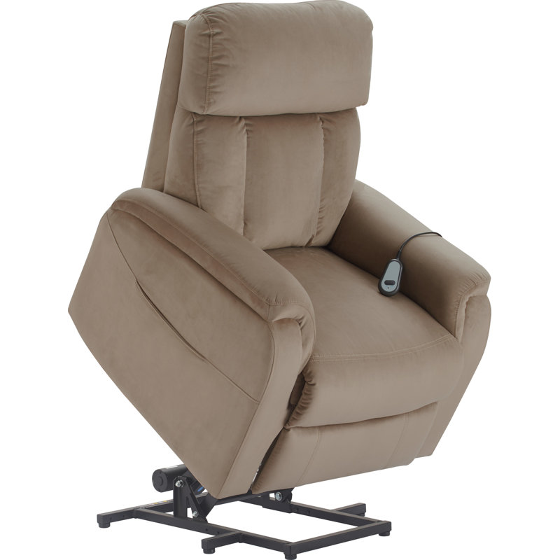 ClickDecor Samson 31.5" Wide Power Lift Assist Standard Recliner, Taupe